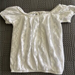 White Lace Off-Shoulder Top